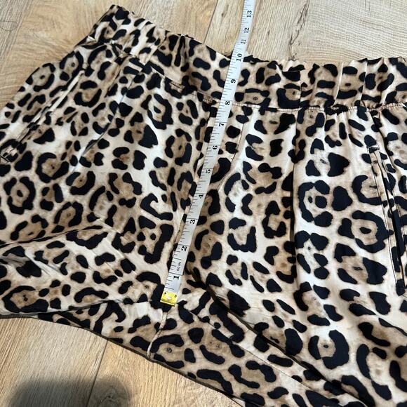 ATM Leopard Print Silk Pull on Pant Jogger XS - Picture 11 of 12
